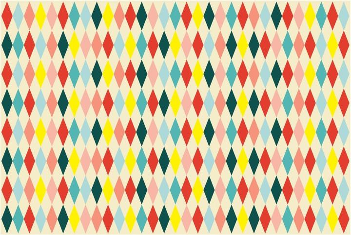 Produktbild Partydeco farbige Diamanten Tischdecke (Papier) (180 x 120 cm)