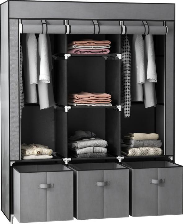 Homcom Armoire en tissu avec porte (125 x 43 x 162,5 cm)