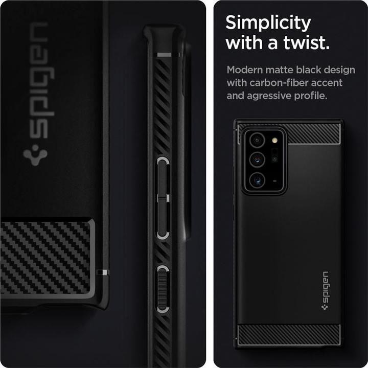 Actual product image Spigen rugged army (Samsung Galaxy Note 20 Ultra)
