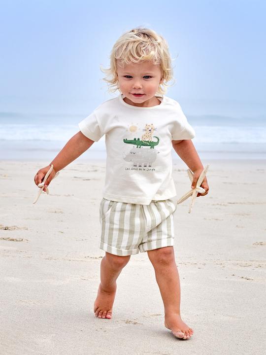 Actual product image Vertbaudet Baby-Set: T-Shirt & Shorts mit Streifenmuster (62)