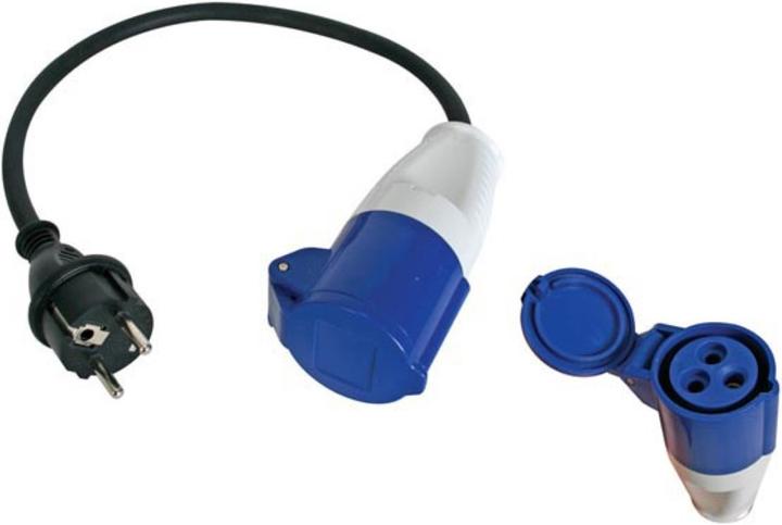 Actual product image Exertis Connect Power adapter IEC 60309 socket to CEE7 plug (0.40 m, CEE)