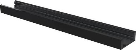 Actual product image LEDsON SLIMLINE 7 mm - ALUMINIUM PROFILE FOR LED STRIPS - BLACK - 2 m (200 cm)