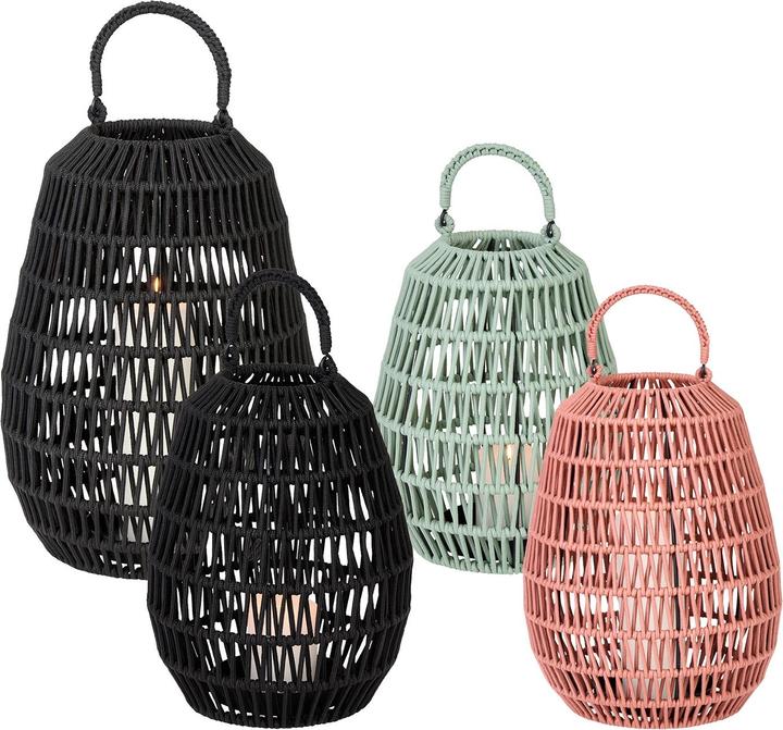 Actual product image Cahaya outdoor lantern sage, "Fish net rope", H 37 cm D 29 cm