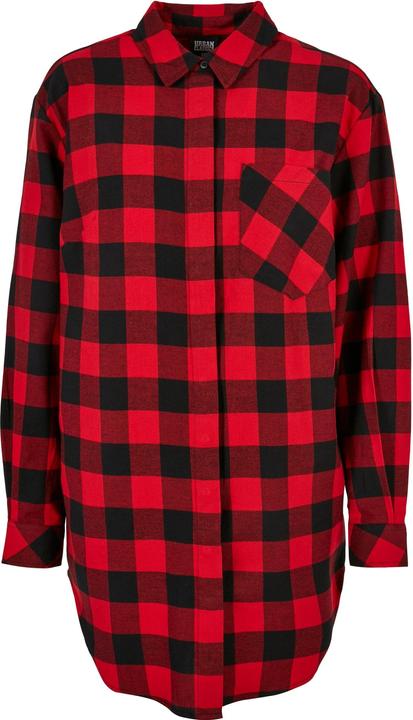 Urban Classics Ladies Oversized Check Flannel Shirt Dress