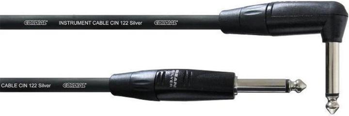 Intro Cable 5 - SilverLine Instrumenten- und Gitarrenkabel CII PR mit Winkelklinke (6 m, 6.3mm Klinke (Jack))
