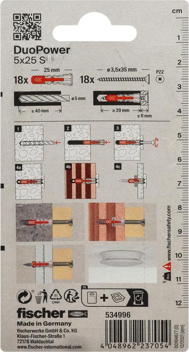 Produktbild Fischer Duopower (18 Stk.)