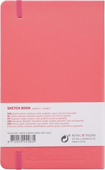 Immagine prodotto Talens Libro da colorare 13 x 21 cm Coral Red (A5)