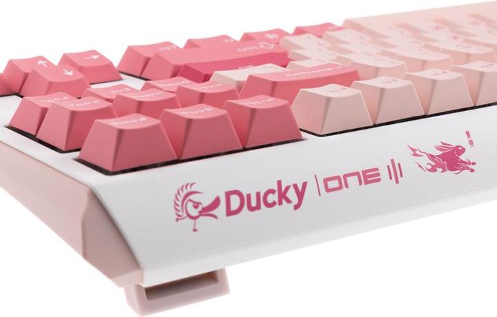 Actual product image Ducky One 3 Gossamer Pink TKL, toetsenbord (US, Cable)