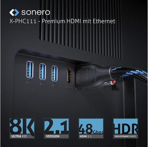 Actual product image Sonero HDMI (Typ A) — HDMI (Typ A) (5 m, HDMI)