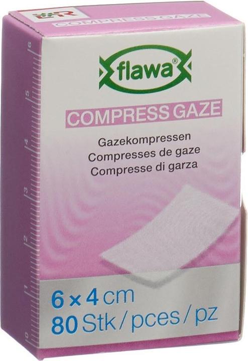 Flawa Gazekompressen geschnitten keimreduzierend behandelt