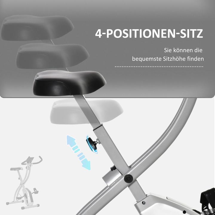 Image du produit Homcom Vélo d'appartement avec 8 niveaux de résistance