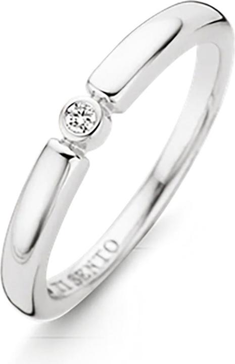 Ti Sento Milano Ring mit Zirkonia 12150ZI (56, 925 Silber)