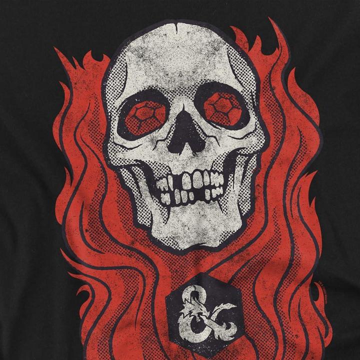 Actual product image Dungeons & Dragons Mens Lich Flaming 50th T-Shirt (3XL)