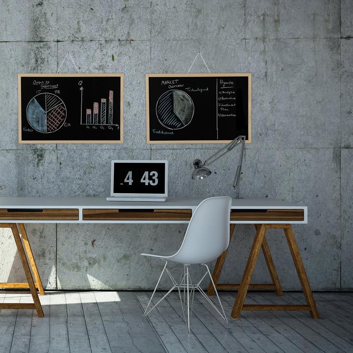 Actual product image Relaxdays Chalkboard with Frame (60 x 2 x 40 cm)