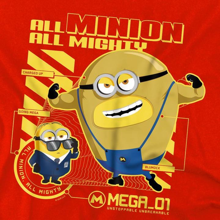 Actual product image Despicable Me Childrens/Kids Minion Blueprint T-Shirt (128)