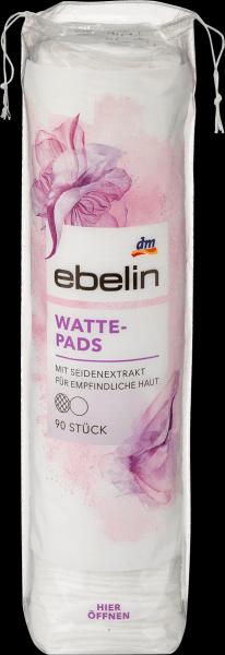 Actual product image dm ebelin Cotton pads with silk extract