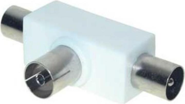 Actual product image Shiverpeaks S/CONN maximum connectivity T-distributor, 2 x plug and 1x coupling (75 dB, Antenna cable)