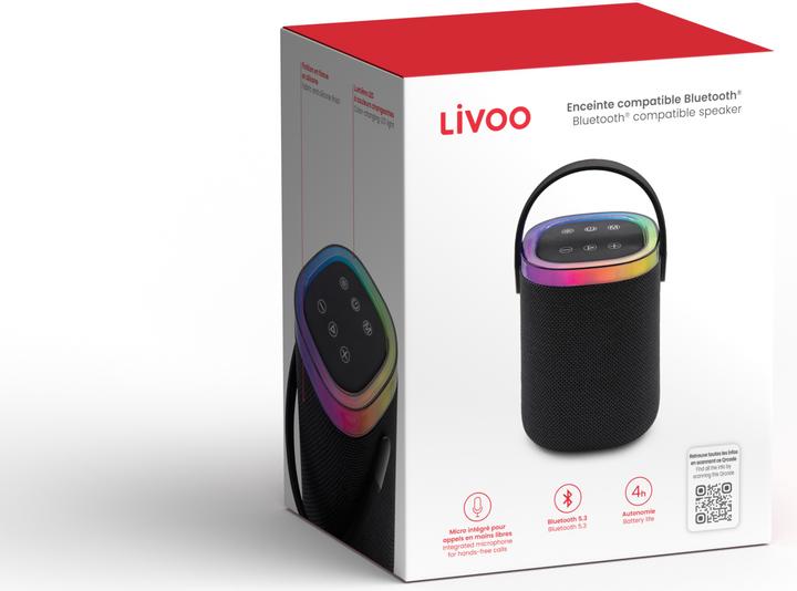 Produktbild Livoo Lautsprecher Bluetooth® kompatibel (4 h, Stromversorgung über USB)