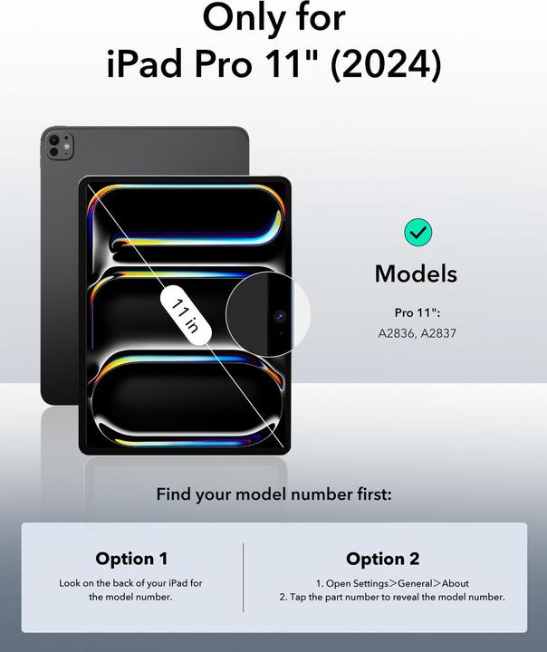 Produktbild ESR Rebound Magnetic Case (iPad Air 10.9 (2022), iPad Air 11 2024 (M2), IPad Air 10.9 (2020), IPad 11” (2018/2020/2021))