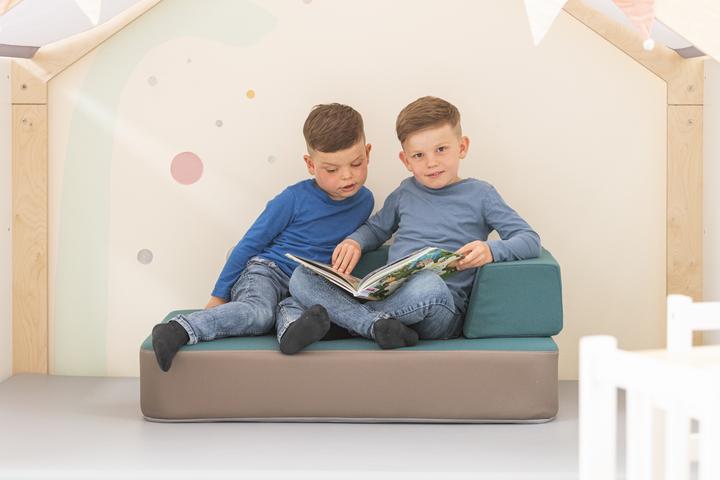 Produktbild Betzold Hüpfpolster-Set mit Rückenlehne (Kindersofa)