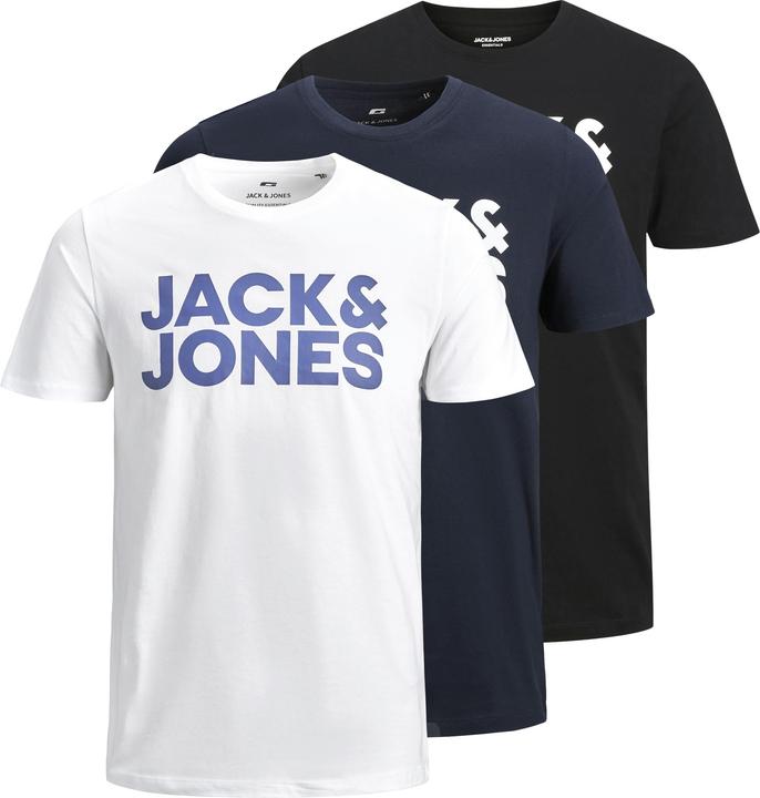 Jack & Jones Jjecorp Logo Tee Ss O-Neck 3pk Mp Noos