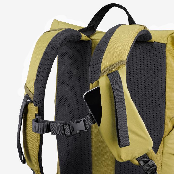 Actual product image Quechua Wanderrucksack Rolltop - NH500 Escape 16 L + 4 L khaki (21 l)