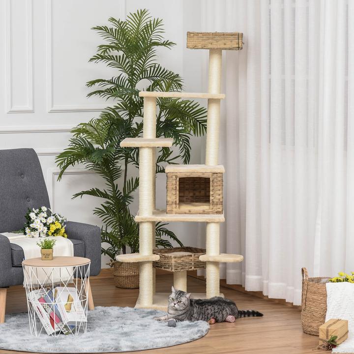 Immagine prodotto Jamb Graffiatoio (174 cm, Beige+marrone)