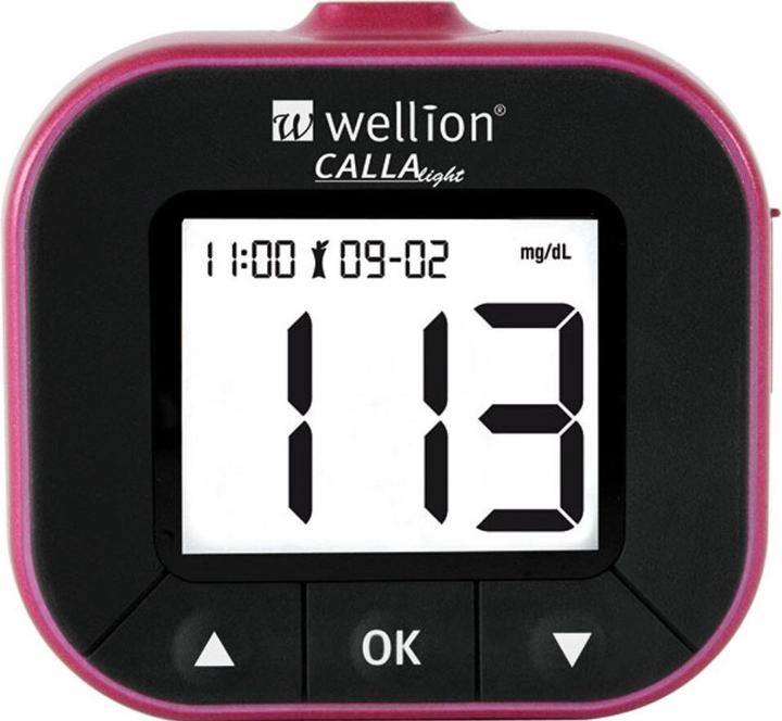 Produktbild Wellion Calla light Blutzuckermessgerät SET Brombeer mmol (Blutzuckermessgerät)
