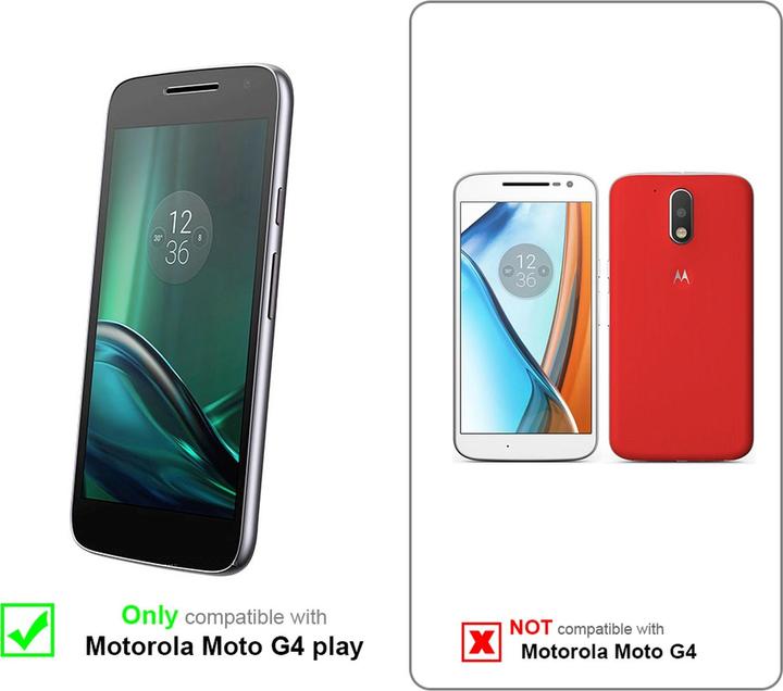 Actual product image Cadorabo TPU Matt Metallic Cover (Motorola Moto G4 Play)