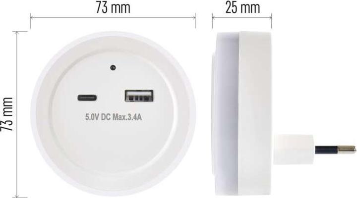 Image du produit Emos LED Nachtlicht P3323, Lichtsensor, netzbetrieben