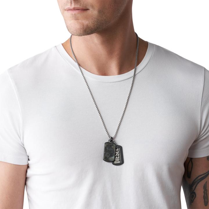 Immagine prodotto Diesel Doppio Dogtags (Acciaio inossidabile, 65 cm)