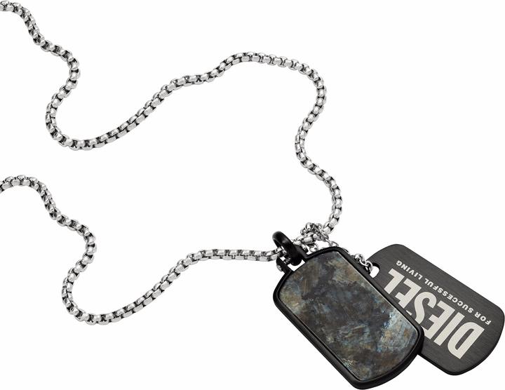 Immagine prodotto Diesel Doppio Dogtags (Acciaio inossidabile, 65 cm)