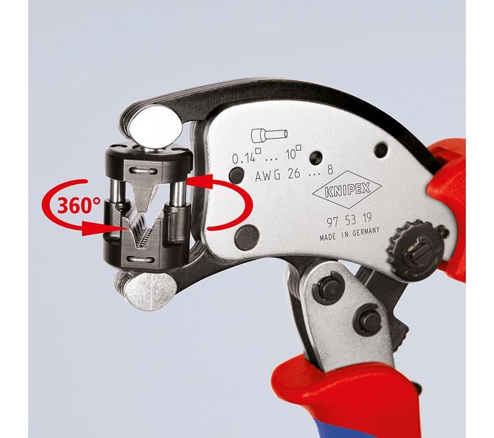 Produktbild Knipex Selbsteinst. Crimpzange f.Aderendhülsen (200 mm)