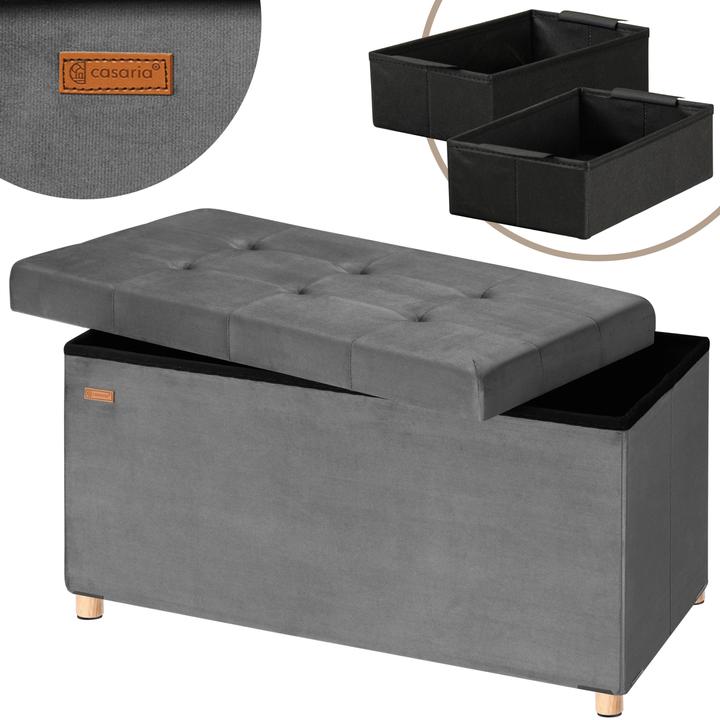 Immagine prodotto Casaria Cassapanca in velluto (38 cm)