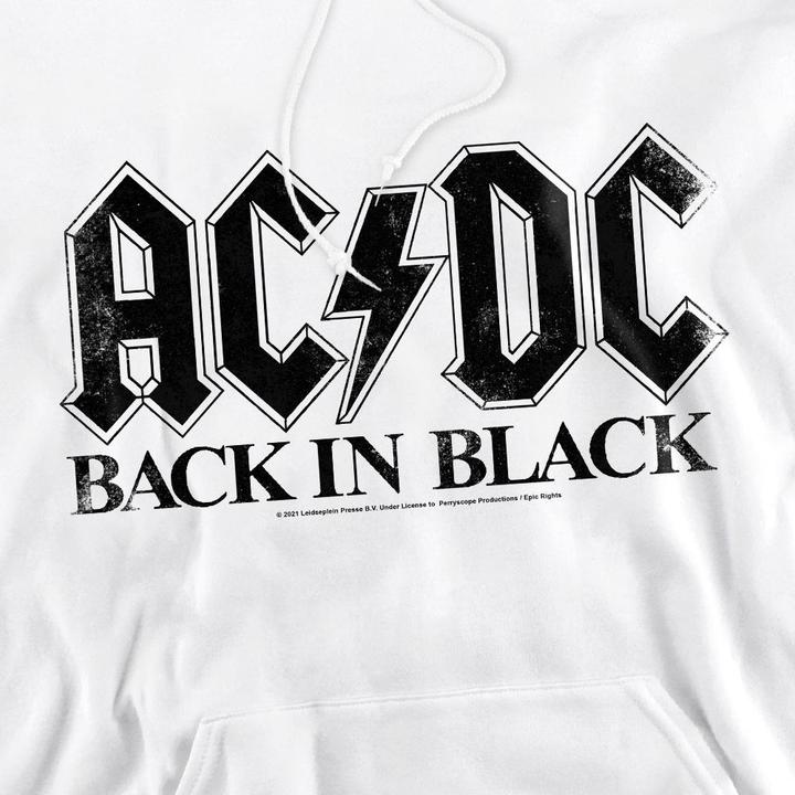 Immagine prodotto AC/DC Back In Black Felpa con Cappuccio Uomo (XL)