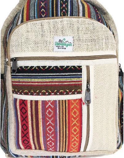 Actual product image Bekos Large Hemp Fibre Zipper Backpack (30 l)