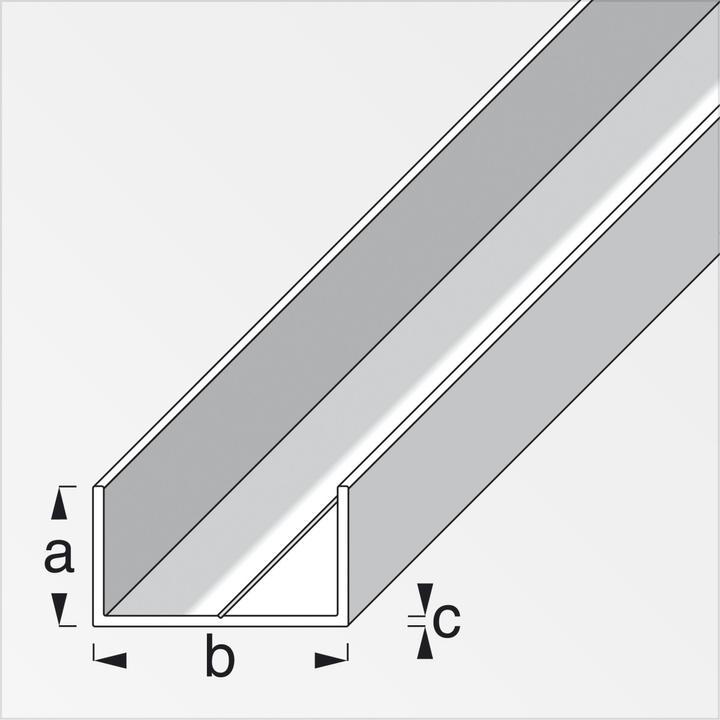 Produktbild Alfer Rechteck-U PVC 1m