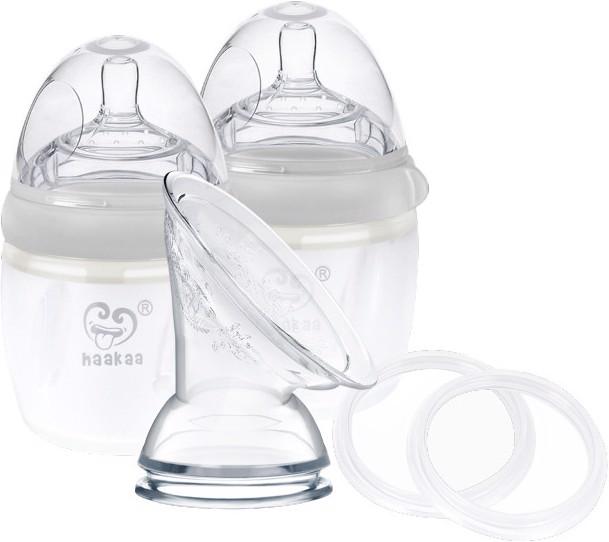 Produktbild Haakaa Generation 3 Milchpumpe + Flasche Set 160ml - Grau