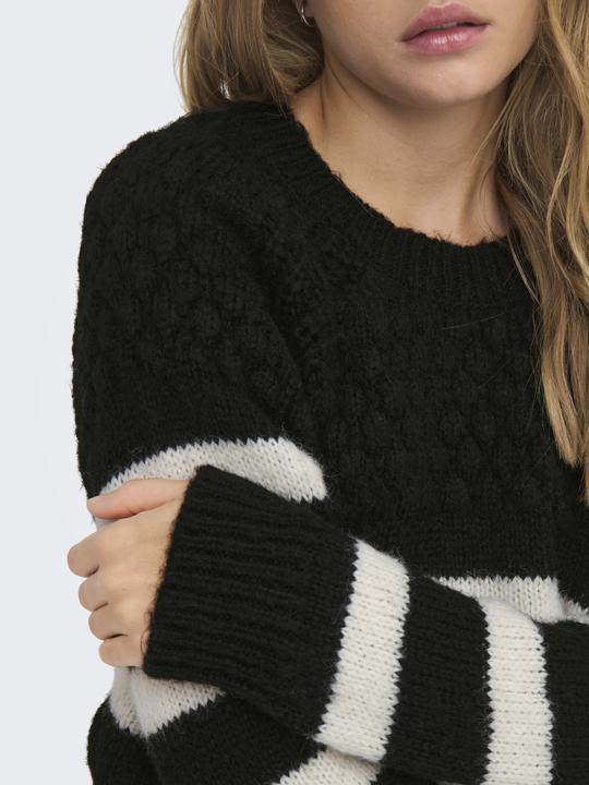 Image du produit Only ONLBILLIE LIFE LS STRIPE O-NECK EX KNT Pull en maille (XS)