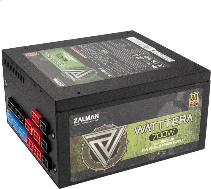 Actual product image Zalman ZM700-EBTII WATTTERA, 700 Watt 80 PLUS GOLD PSU, EU, Full Modular, Active PFC wi (700 W)
