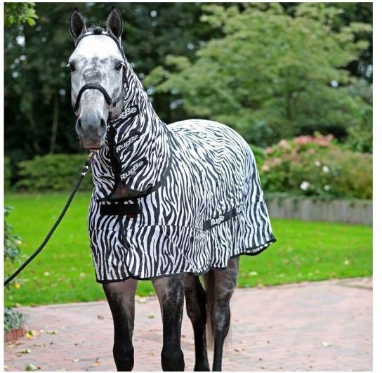 Produktbild Kerbl Fliegendecke Zebra inkl Halsteil (165 cm)