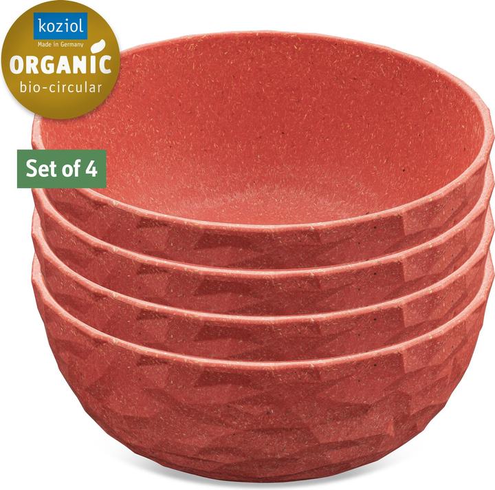 Actual product image Koziol Bowl Club 700 ml, 4 pieces, Red (16.20 cm, 0.70 l, 4 x)