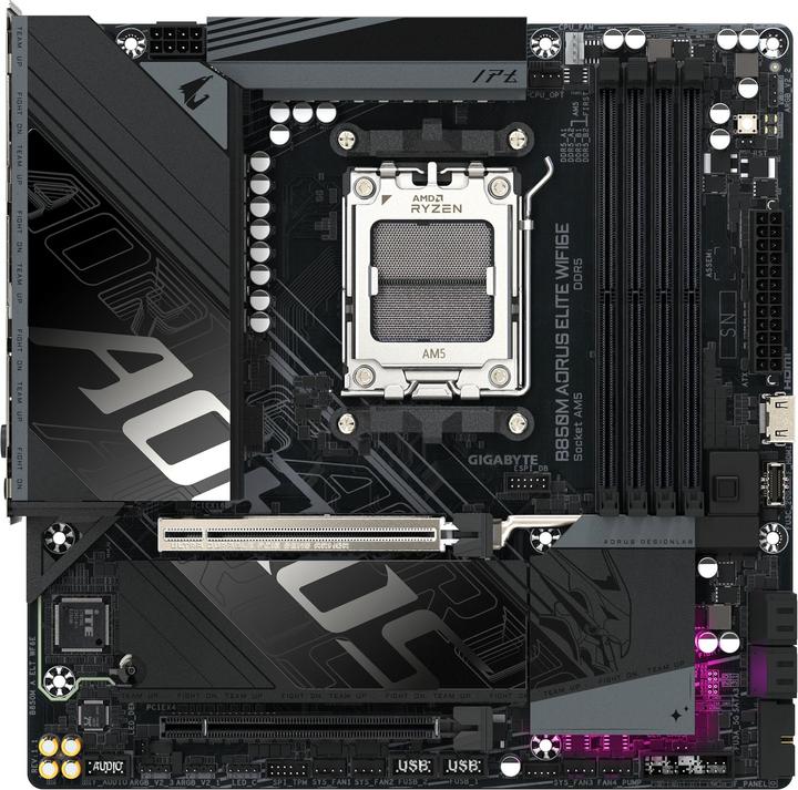 Produktbild Gigabyte B850M AORUS ELITE WIFI6E (AM5, AMD B850, mATX)
