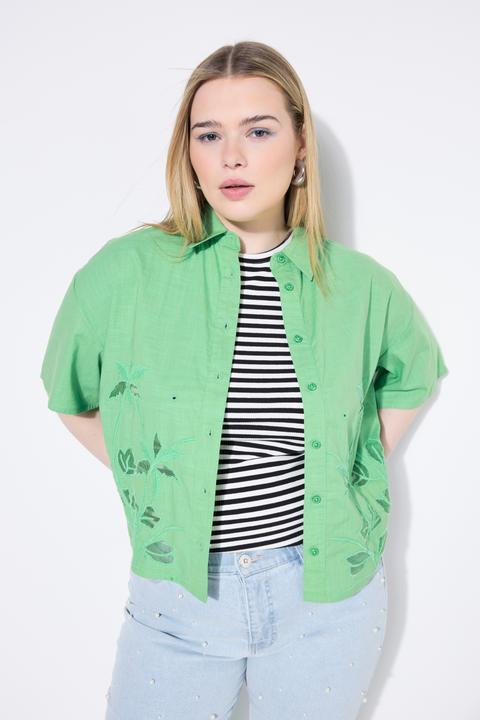 Produktbild Studio Untold Hemdbluse, Boxy Shape, Palmen-Stickerei (46, 48)