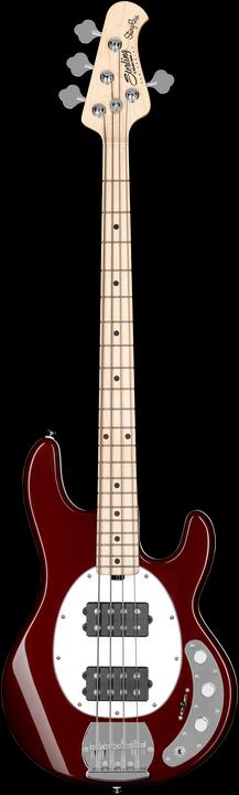 Guitare basse, S.U.B., StingRay RAY4HH, Candy Apple Red (Basse électrique, Tilleul, érable)