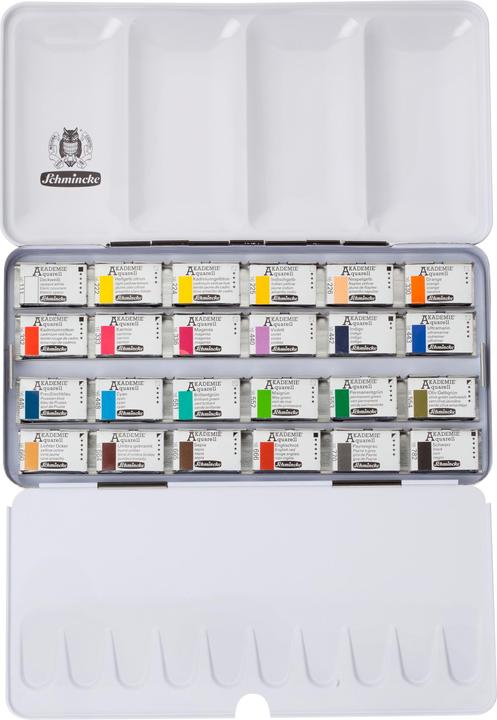 Produktbild Schmincke AKADEMIE Aquarellkasten mit 24 ganzen Näpfchen (Multi)