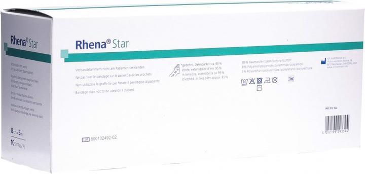 Rhena Star Elastische Binden weiss offen