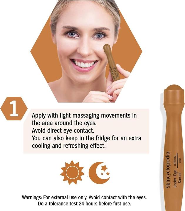 Image du produit Skincyclopedia Sérum sous les yeux roll-on (Roll-on, 15 ml, Jour + nuit)
