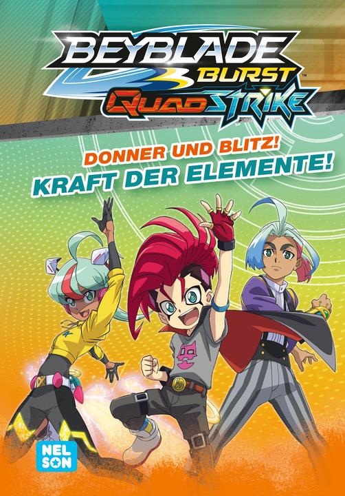 Immagine prodotto BEYBLADE BURST QUADSTRIKE: Donner und Blitz! Kraft der Elemente! (Tedesco, Nelson, 2024)