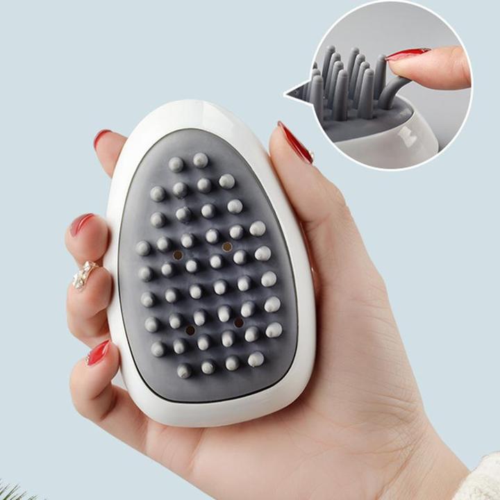 Actual product image JTI Brush for scalp massage - white/grey